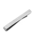  Cufflinks Etched Grid Tie Bar - Silver - Bonton