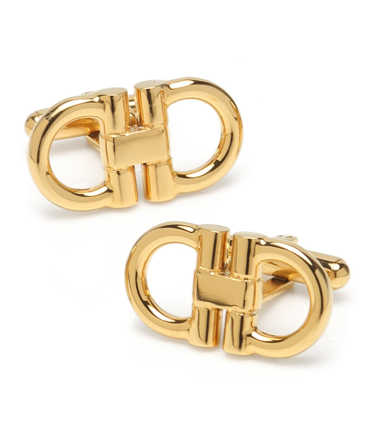  Cufflinks Horse Bit Stainless Steel Cufflinks - Gold - Bonton