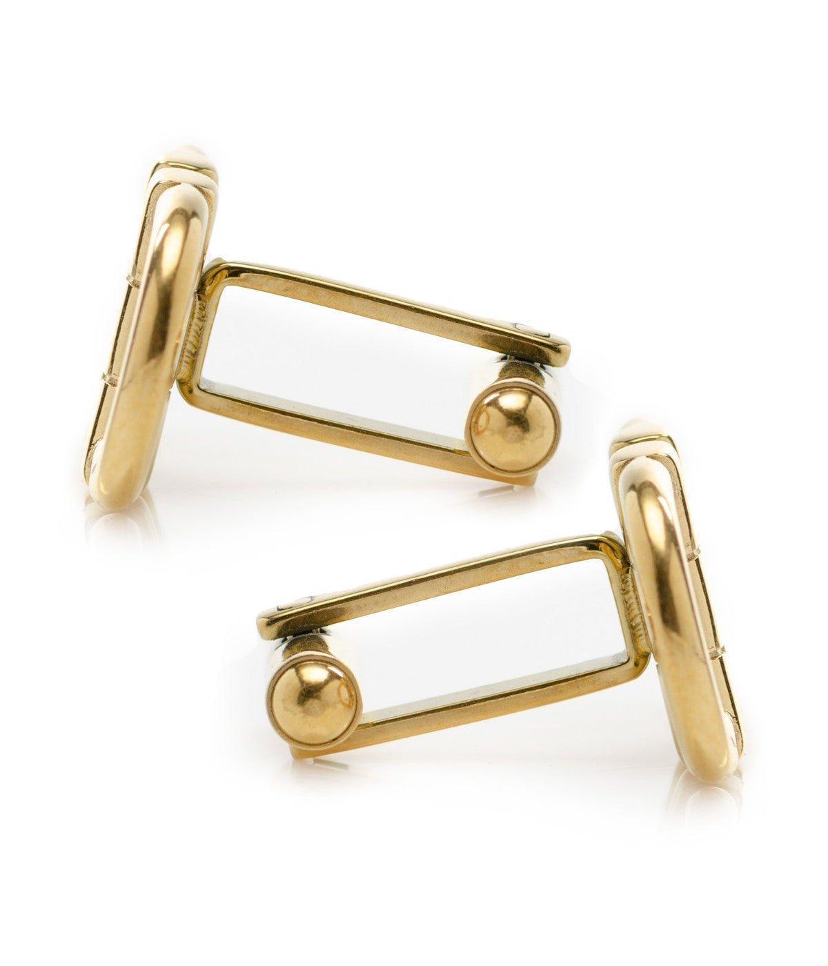  Cufflinks Horse Bit Stainless Steel Cufflinks - Gold - Bonton