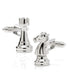  Cufflinks Knight and Rook Chess Piece Cufflinks - Silver - Bonton