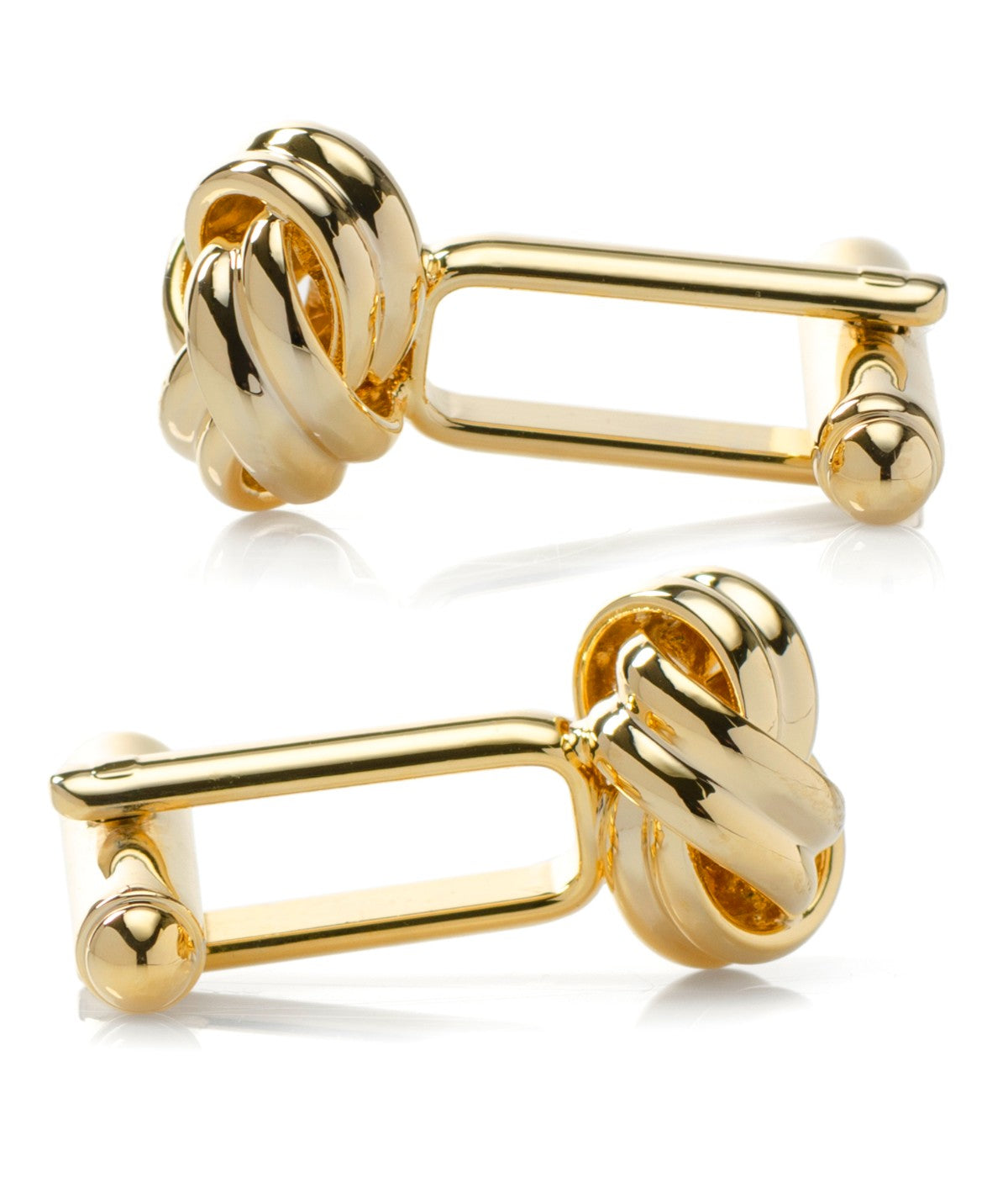  Cufflinks Gold Knot Cufflinks - Gold - Bonton