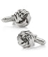  Cufflinks Silver Knot Cufflinks - Silver - Bonton