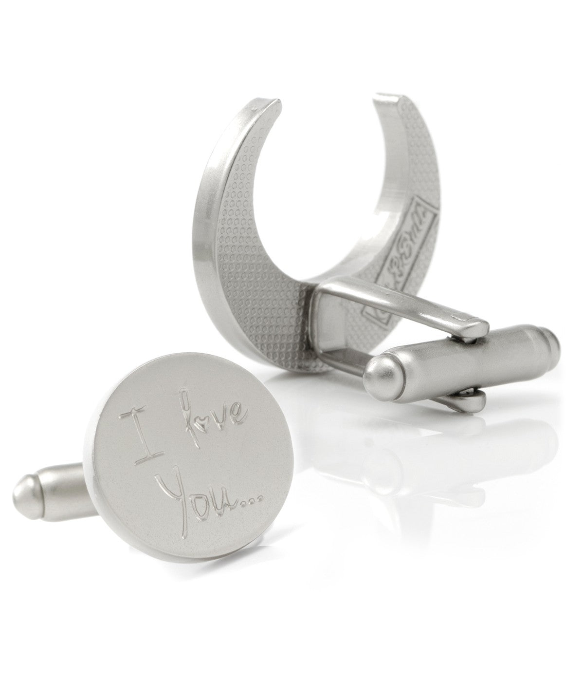  Cufflinks Love You to the Moon and Back Cufflinks - Silver - Bonton