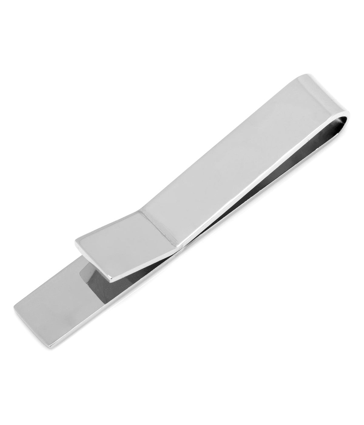  Cufflinks Stainless Steel Engravable Tie Bar - Silver - Bonton