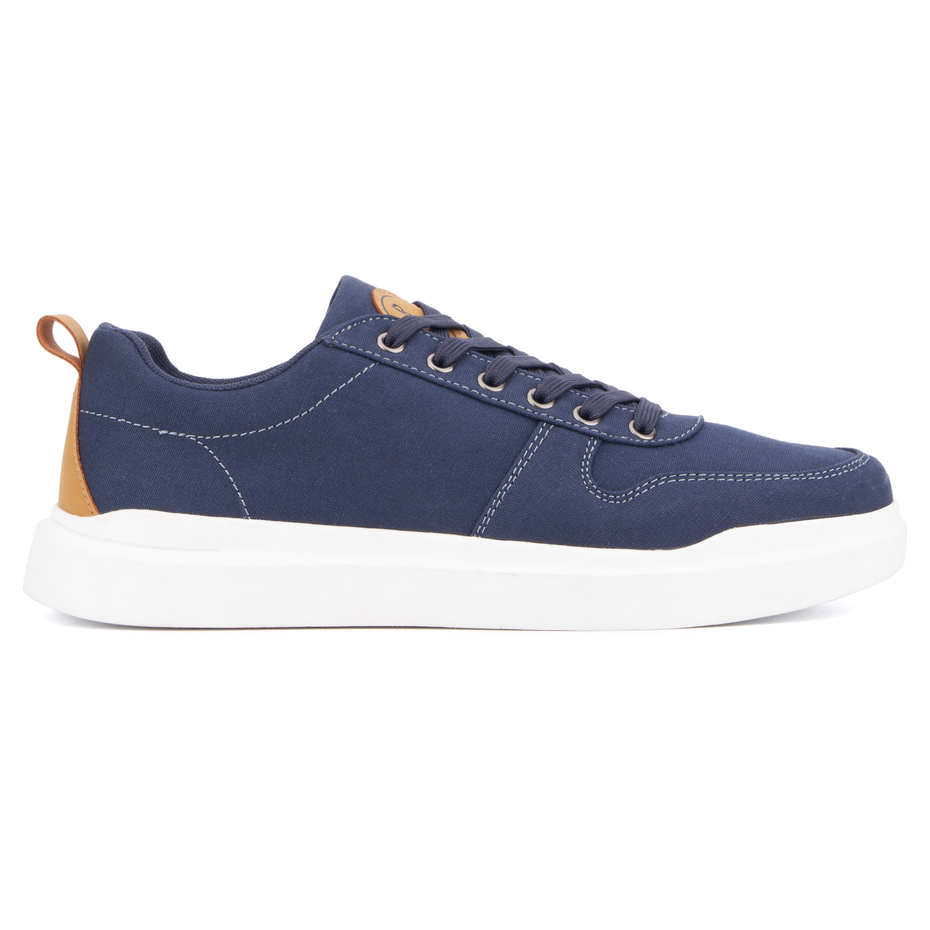  Reserved Footwear New York Men's Niko Low Top Sneakers - Navy - Bonton