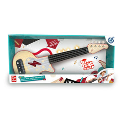 Hape Learn with Lights Toddler Electronic Ukulele in Red, Battery Powered