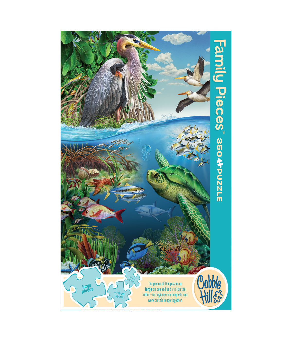  Family Pieces Puzzle - Earth Day: 350 Pcs Multi - Multi - Bonton