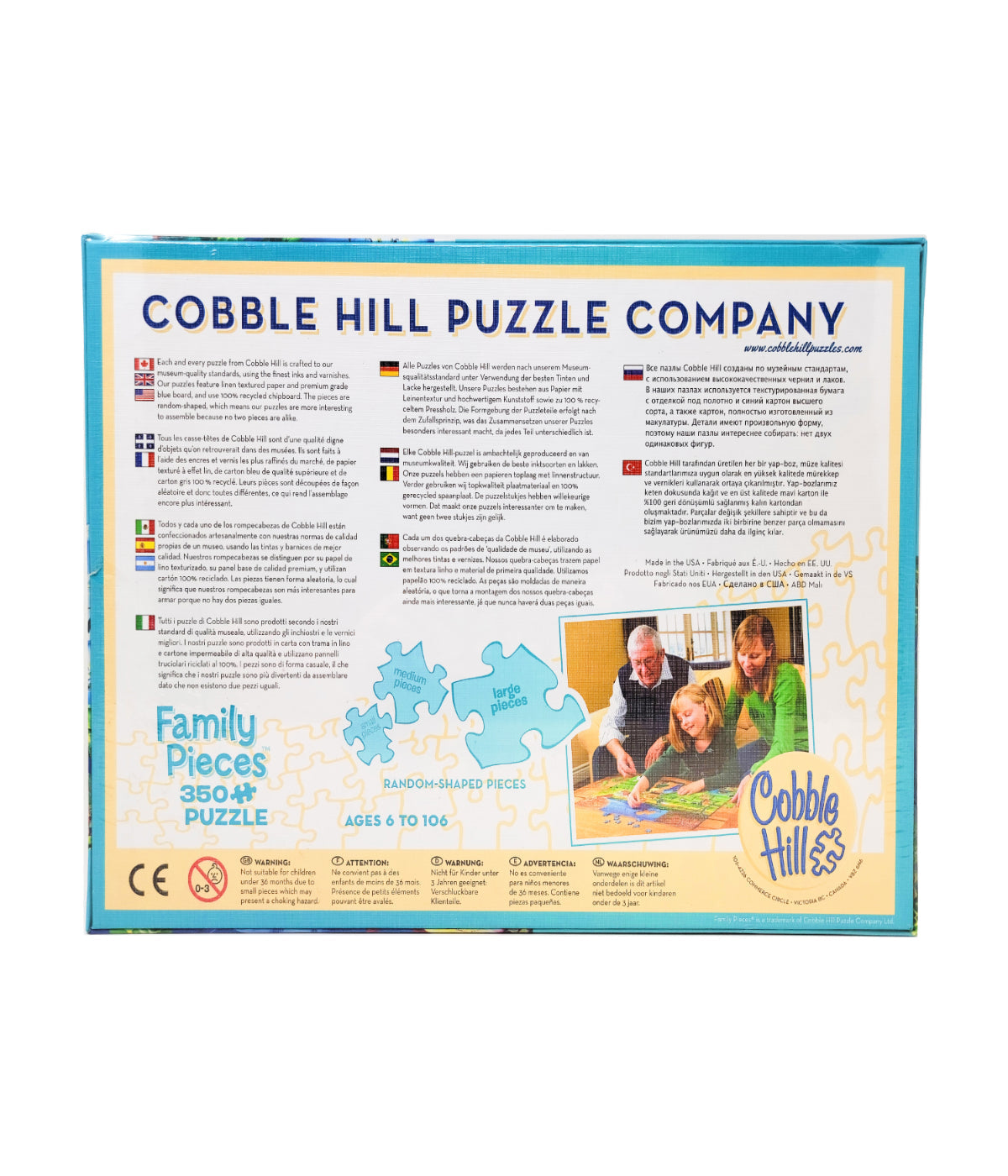  Family Pieces Puzzle - Earth Day: 350 Pcs Multi - Multi - Bonton