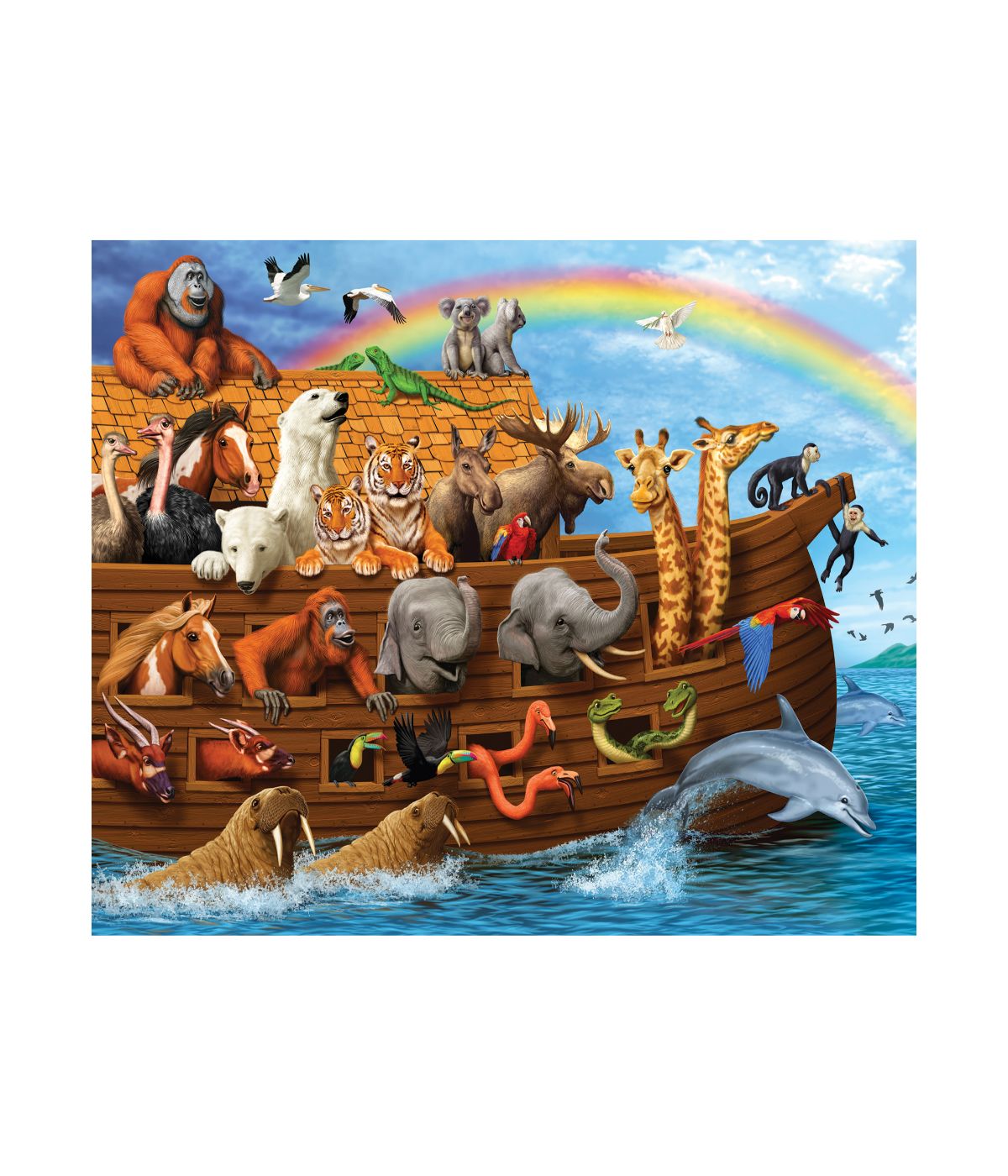  Family Pieces Puzzle - Voyage of the Ark: 350 Pcs Multi - Multi - Bonton