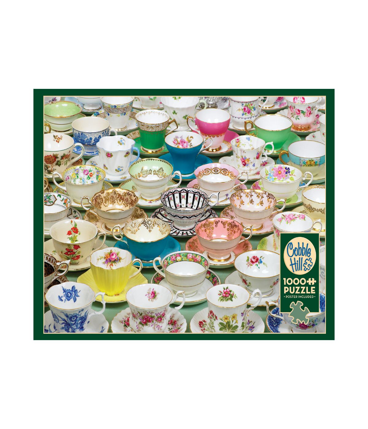  Teacups Puzzle: 1000 Pcs Multi - Multi - Bonton