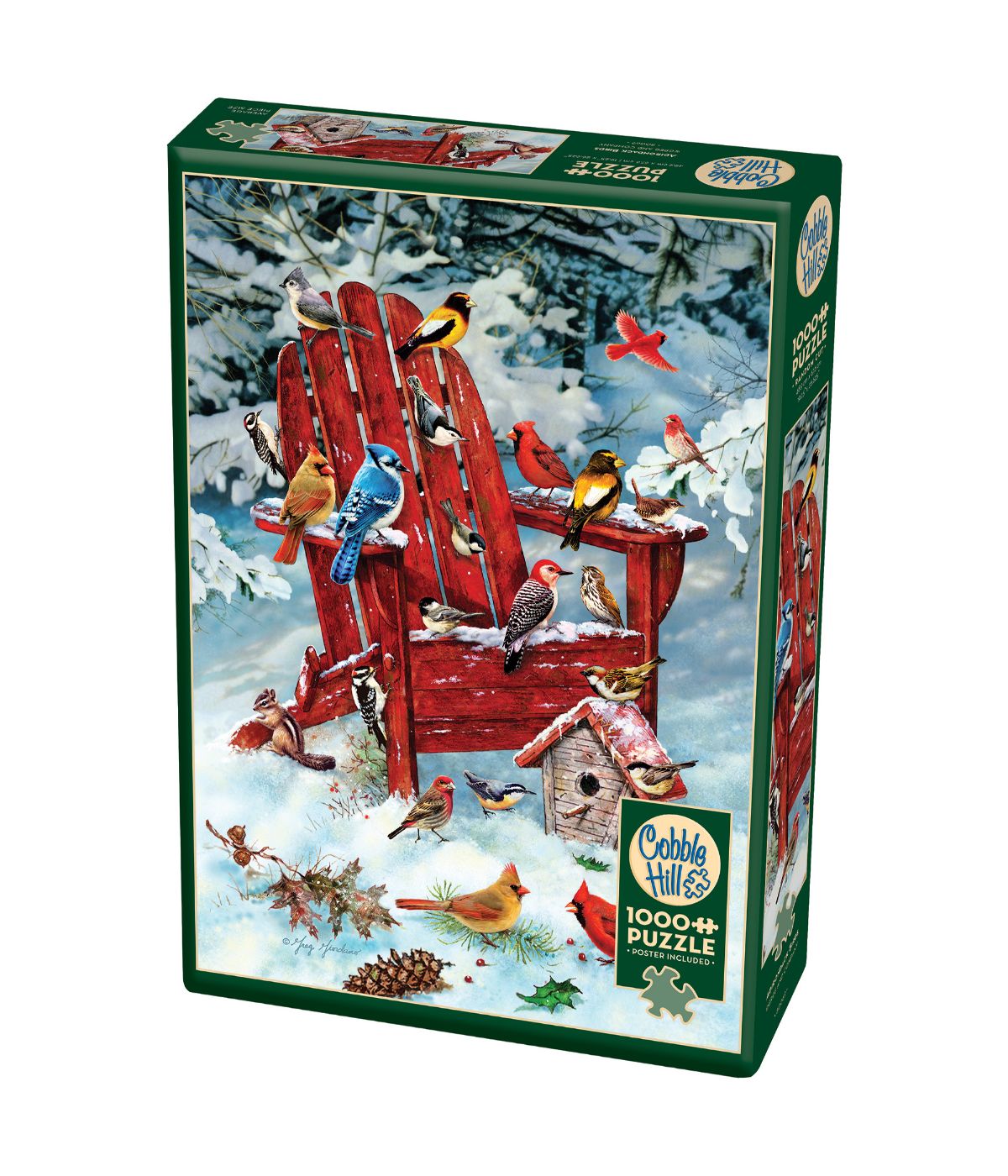  Adirondack Birds Puzzle: 1000 Pcs Multi - Multi - Bonton