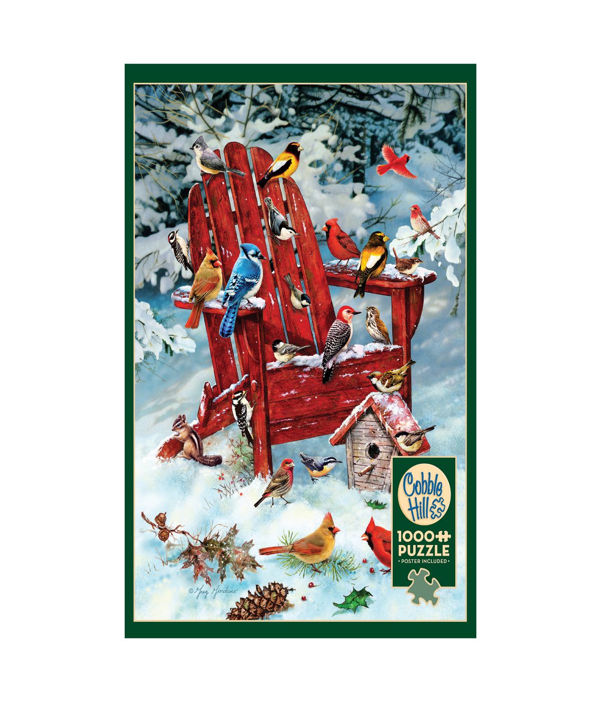  Adirondack Birds Puzzle: 1000 Pcs Multi - Multi - Bonton