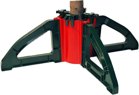 Christmas Tree Stand With Clamping System - For Real Live Trees Up to 10'