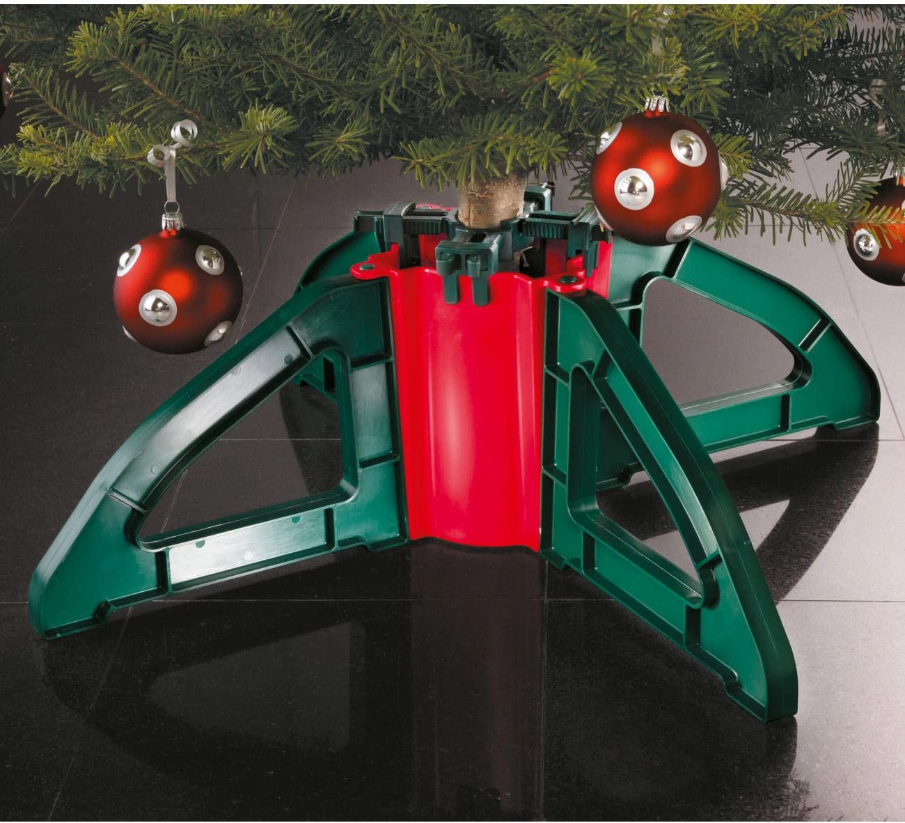  Northlight Christmas Tree Stand With Clamping System - For Real Live Trees Up to 10' - Default Title - Bonton