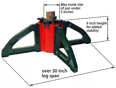  Northlight Christmas Tree Stand With Clamping System - For Real Live Trees Up to 10' - Default Title - Bonton