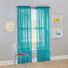 Circe Voile Sheer Rod Pocket Curtain Panel