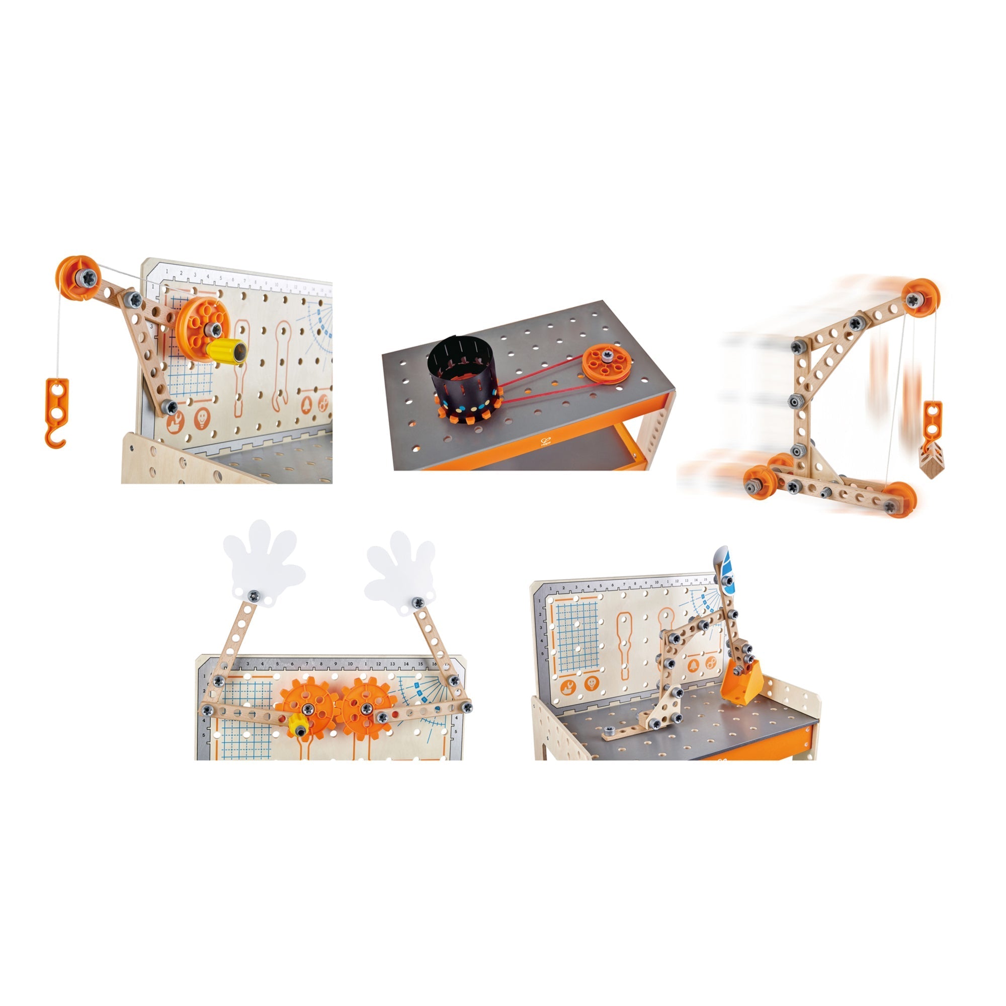 Hape Junior Inventor Deluxe Scientific Workbench, 79 Pieces