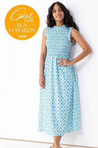 Rosemary Beach Smocked Maxi Dress