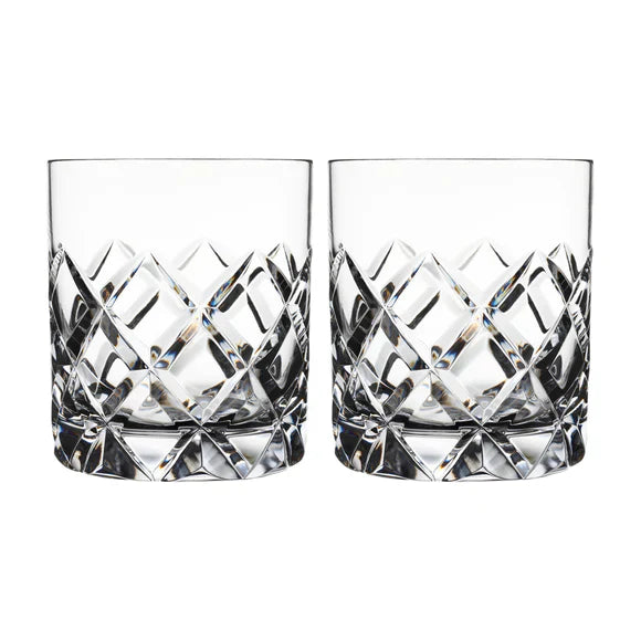  Orrefors Sofiero Double Old Fashion Glass Pair - Clear - Bonton