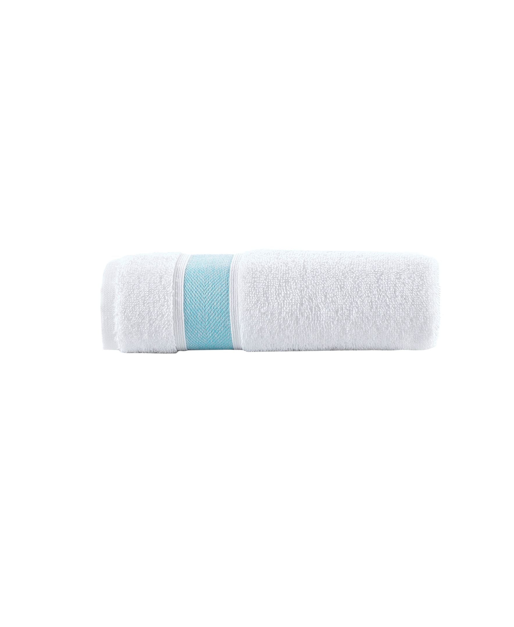  Brooks Brothers Ottoman Rolls Hand Towel - Sea Glass - Bonton