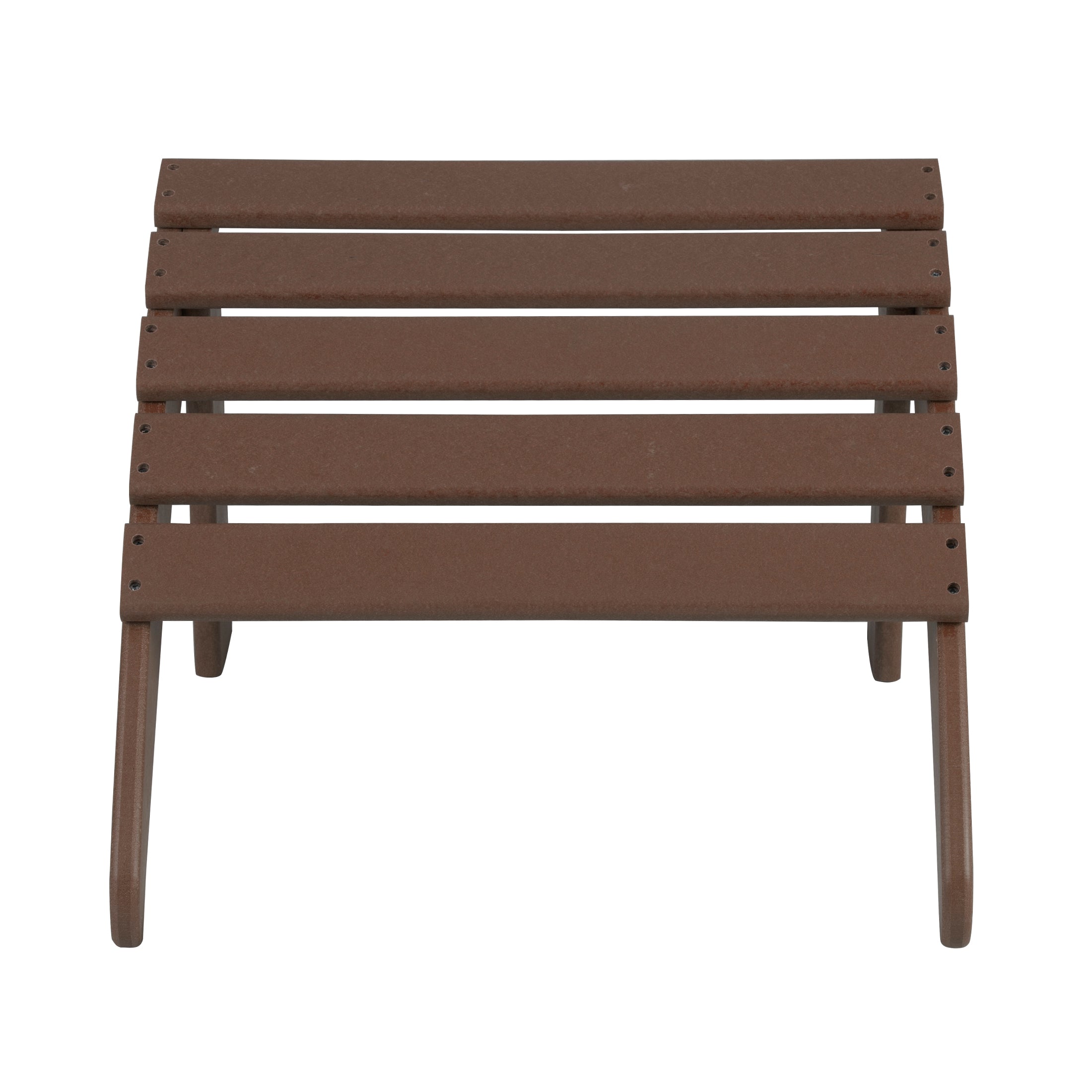  Westin Furniture Outdoor Patio Folding Adirondack Ottoman - Weathered Wood - Bonton