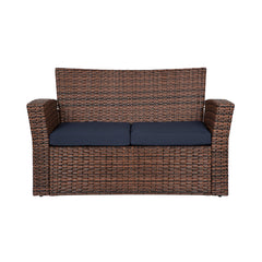 4-Piece Conversation Outdoor Patio Sofa Set with Cushions