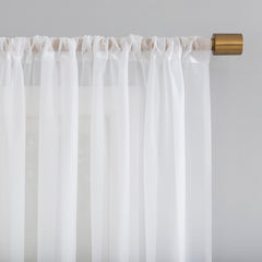 Moulton Voile Sheer Rod Pocket Curtain Panel