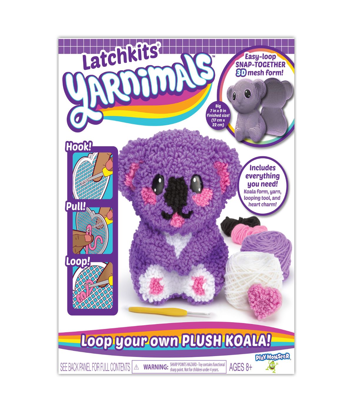  Latchkits Yarnimals - Koala Multi - Multi - Bonton