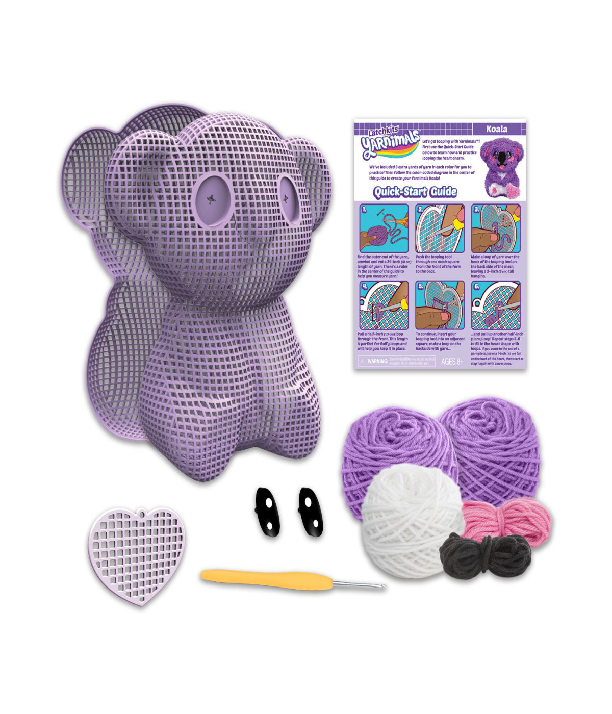  Latchkits Yarnimals - Koala Multi - Multi - Bonton