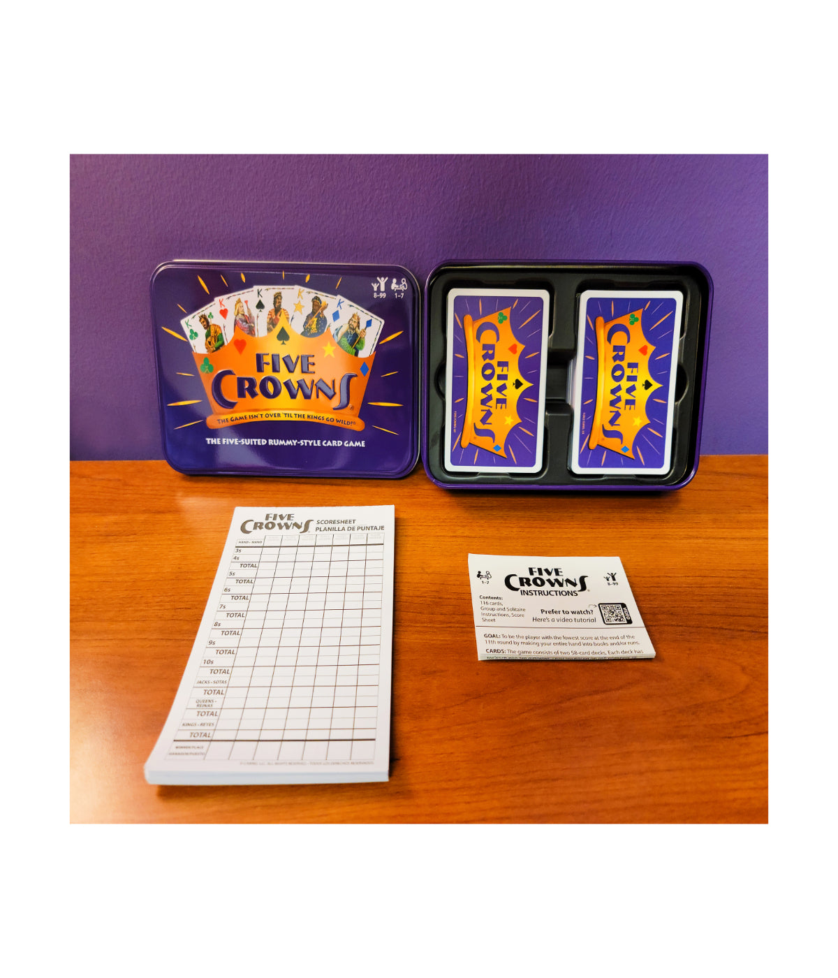  Five Crowns - The Five-Suited Rummy-Style Card Game Multi - Multi - Bonton