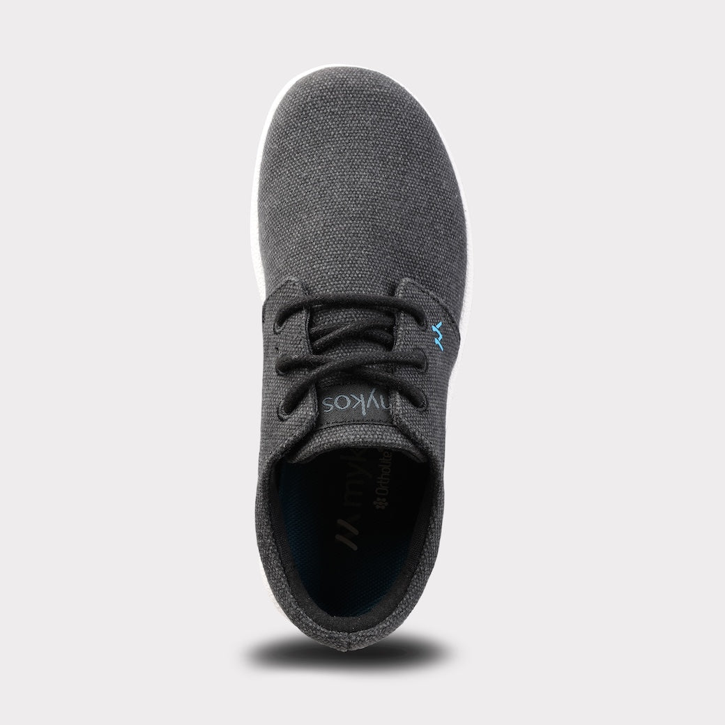  Mykos Palmer Kids Lace-Up Sneaker - Black - Bonton