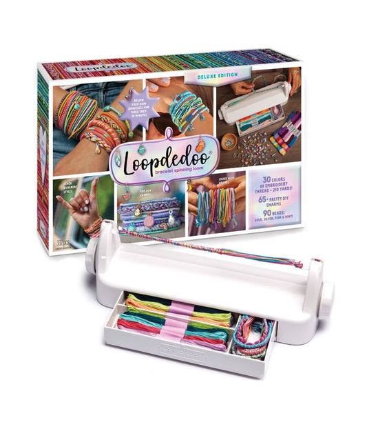 Loopdedoo Bracelet Spinning Loom - Deluxe Edition Multi