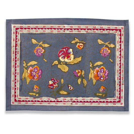 Pansy Red/Grey Placemats Set of 6