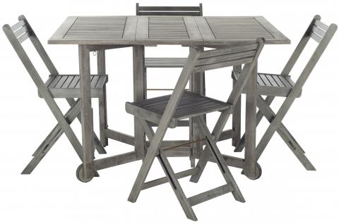  Safavieh Arvin Modern 5 Piece Living Set - Gray Wash - Bonton