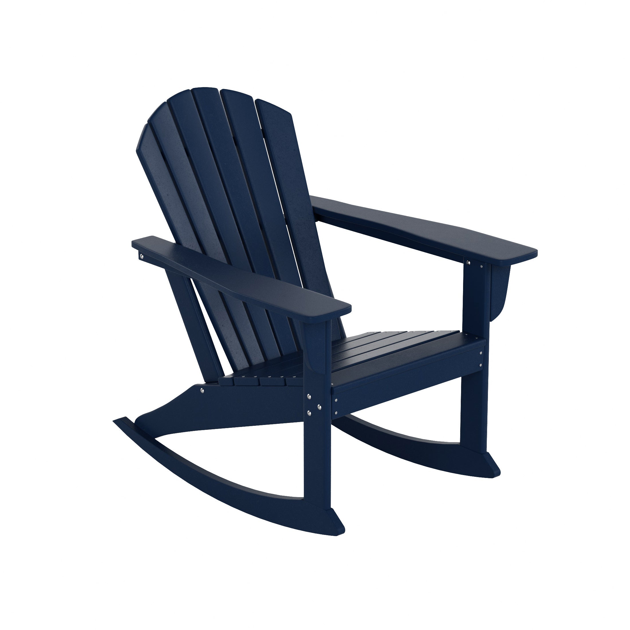  Westin Furniture Altura Outdoor Rocking Adirondack Chair - Pacific Blue - Bonton