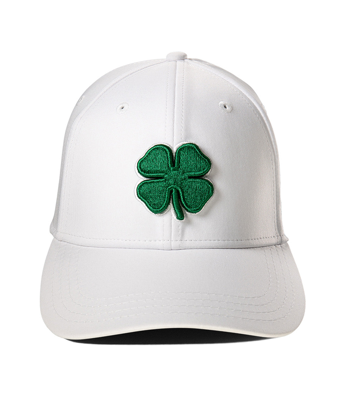  Black Clover Enterprises LLC Premium Clover 16 Fitted Hat - White / Green Clover - Bonton