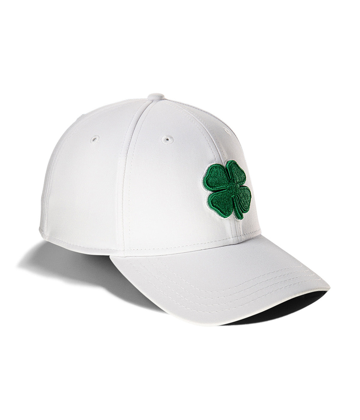  Black Clover Enterprises LLC Premium Clover 16 Fitted Hat - White / Green Clover - Bonton