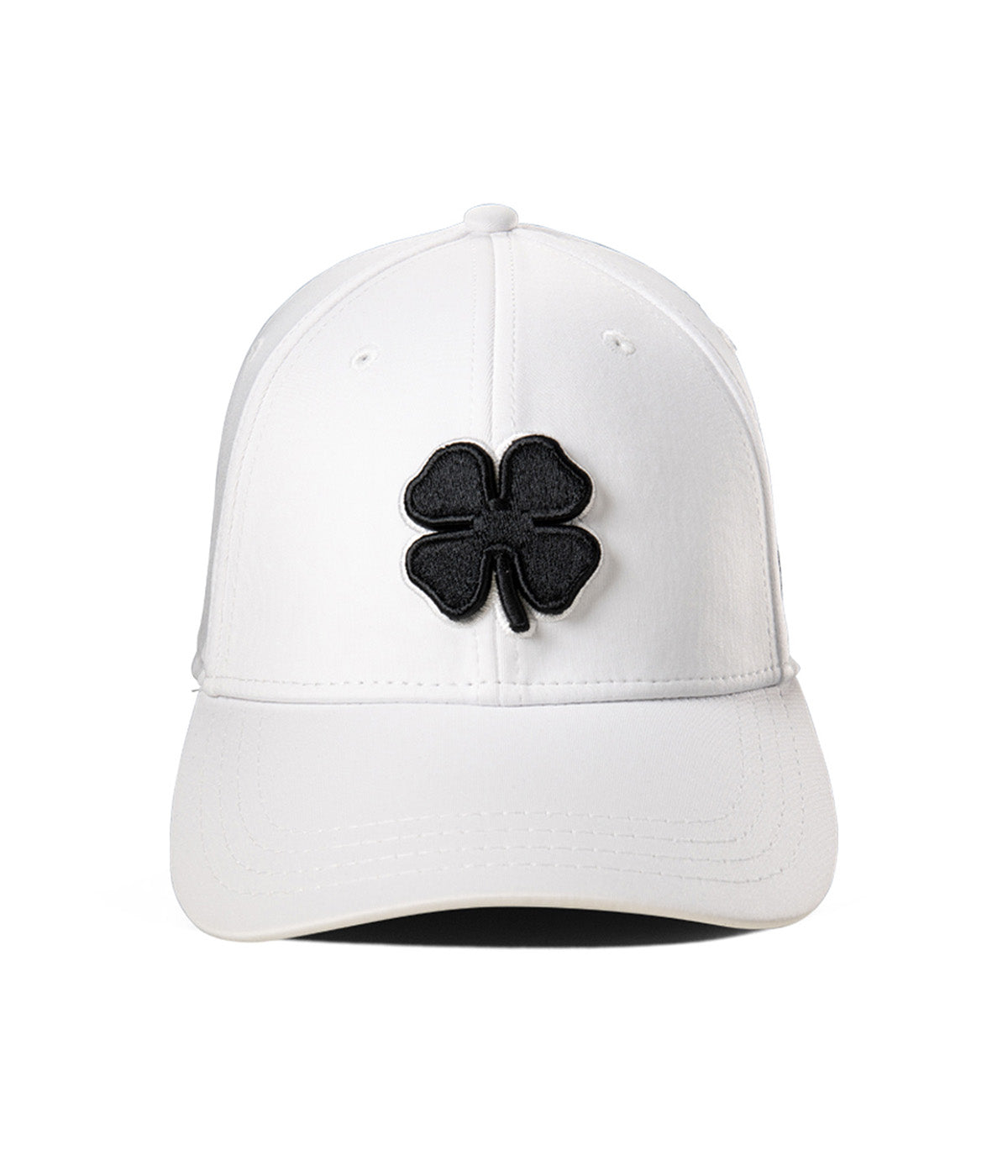  Black Clover Enterprises LLC Premium Clover 1 Fitted Hat - White / Black Clover White Trim - Bonton