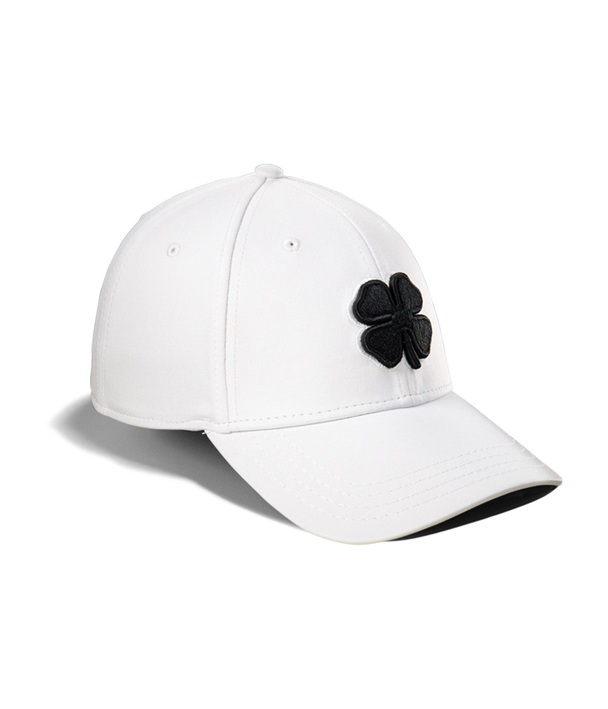  Black Clover Enterprises LLC Premium Clover 1 Fitted Hat - White / Black Clover White Trim - Bonton