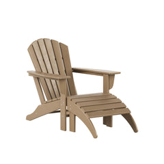 Altura Outdoor Adirondack Chair With Ottoman 4-Piece Set