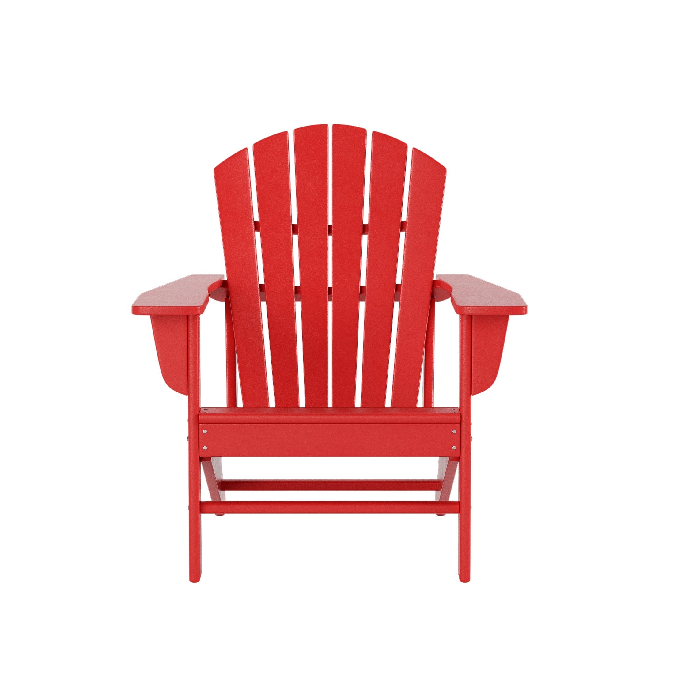  Westin Furniture Altura Outdoor Adirondack Chair with Ottoman 2-Piece Set - Red - Bonton