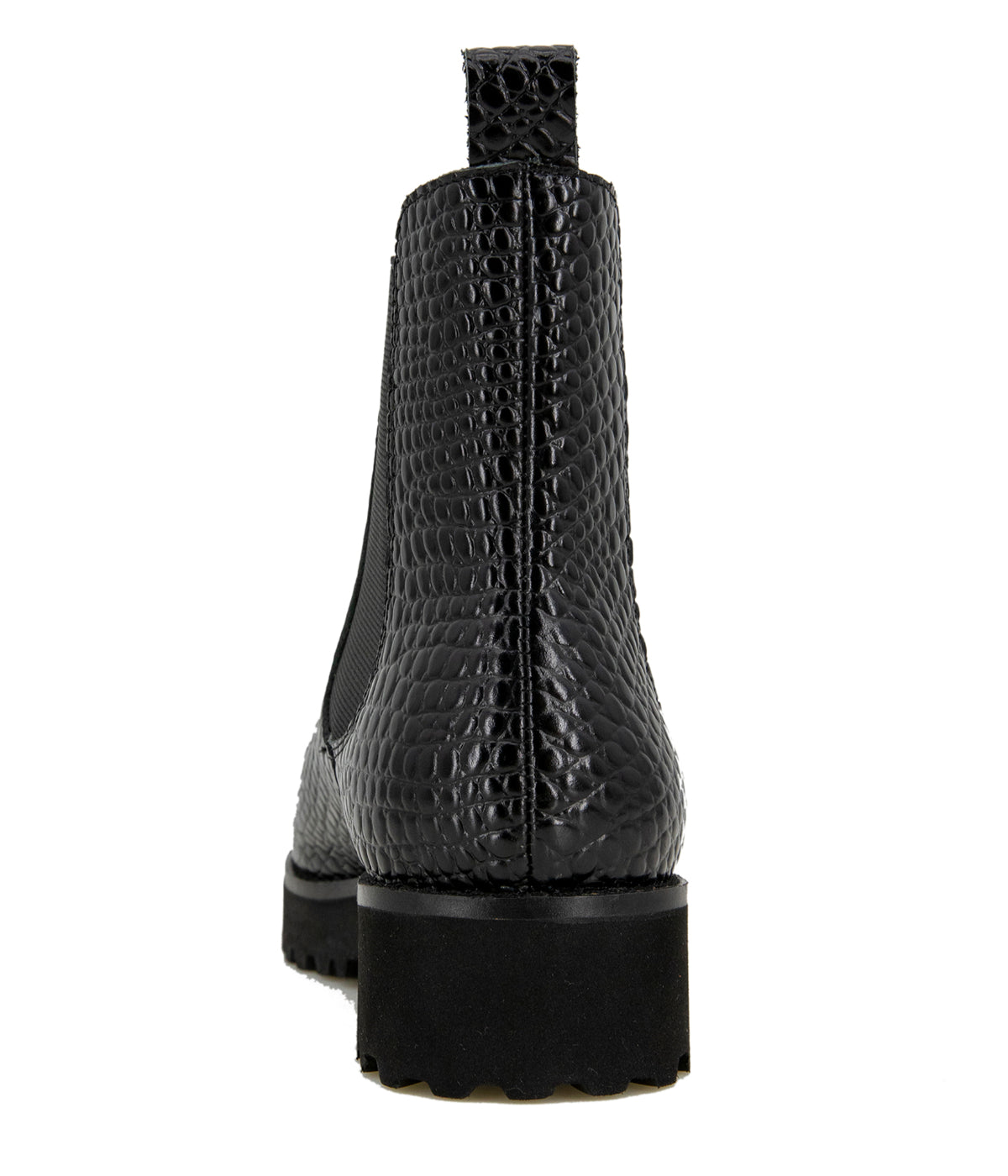  Andre Assous Featherweight Chelsea Bootie - Black/Croc - Bonton