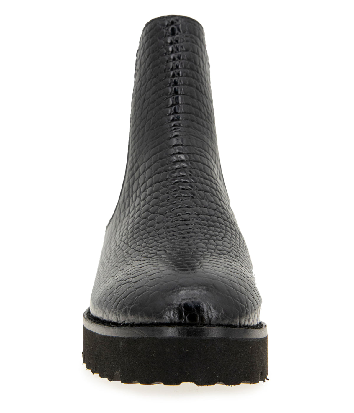  Andre Assous Featherweight Chelsea Bootie - Black/Croc - Bonton