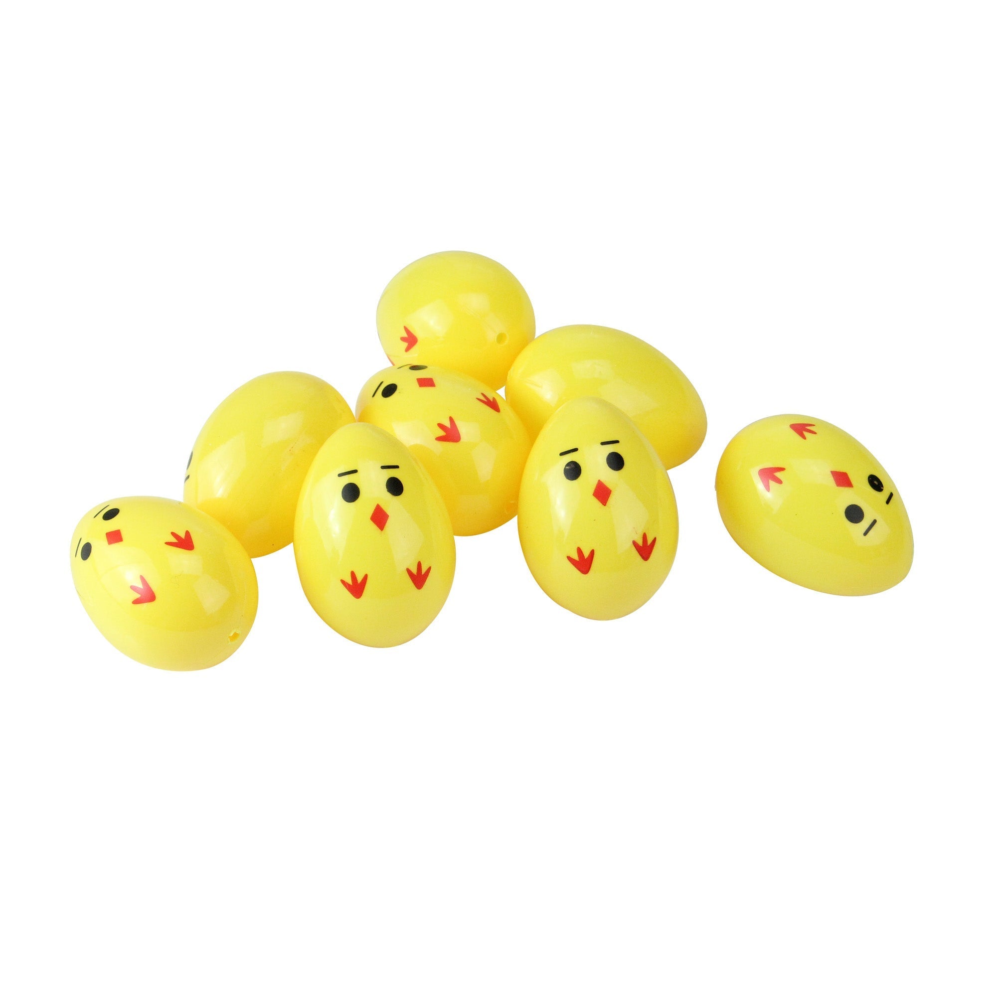  NorthLight Chick Easter Egg Decors Pack of 8 - Yellow - Bonton