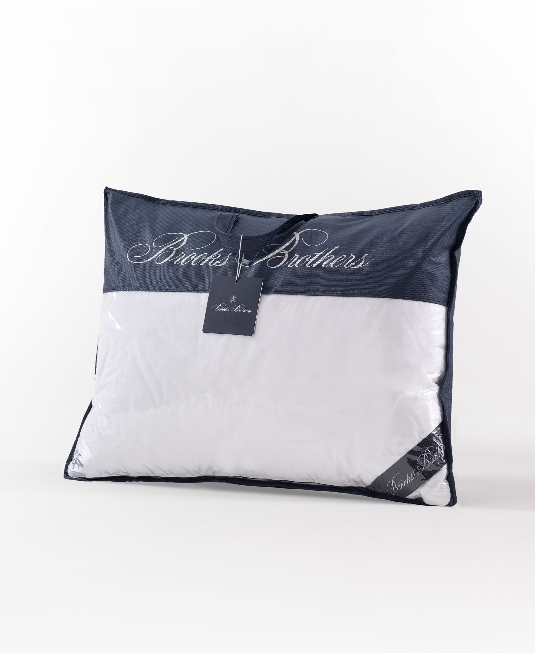  Brooks Brothers Goose Down/Feather Pillow - White - Bonton