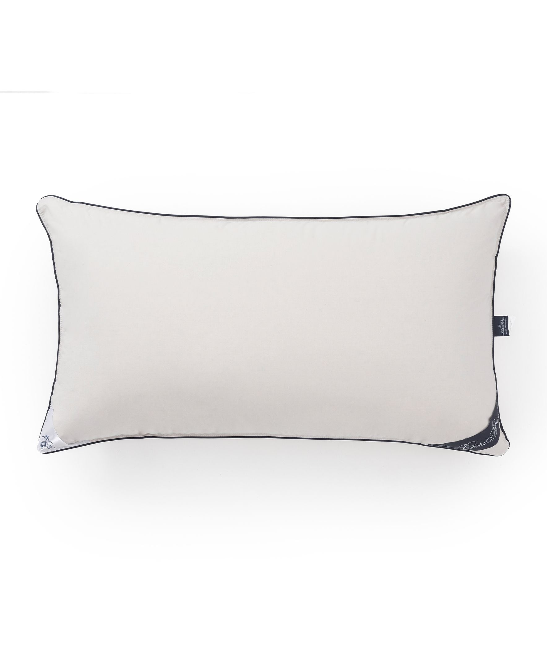  Brooks Brothers Goose Down Pillow - Silver - Bonton