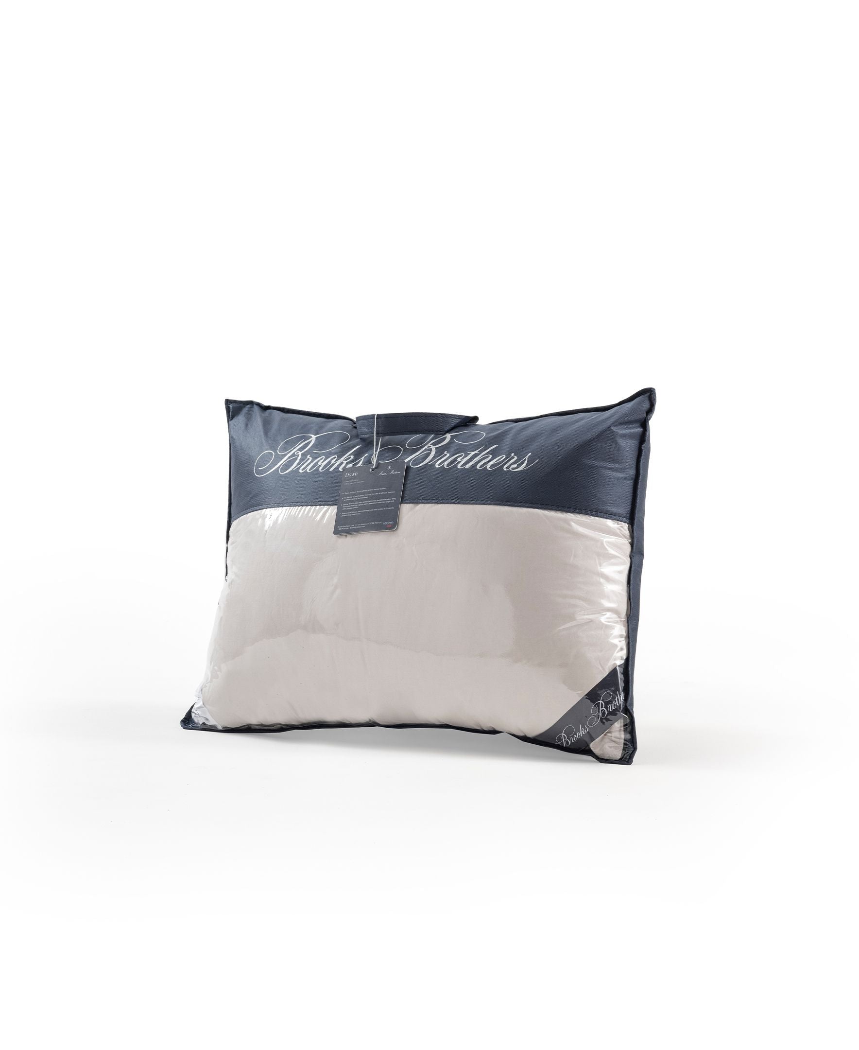  Brooks Brothers Goose Down Pillow - Silver - Bonton