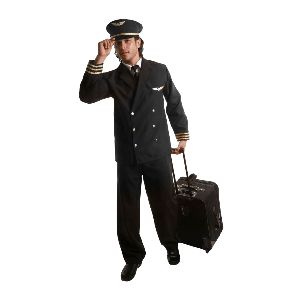  Dress Up America Pilot Costume - Adults by Dress Up America - Large - Bonton