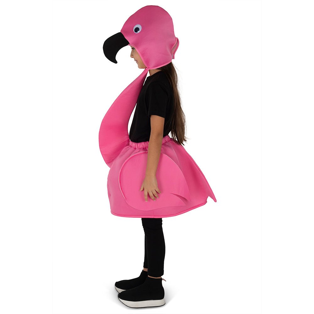 Dress Up America Pink Flamingo Costume - Kids by Dress Up America - Large (12-14) - Bonton