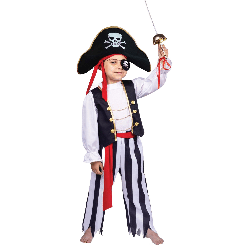  Dress Up America Pirate Costume - Kids by Dress Up America - Large (12-14) - Bonton